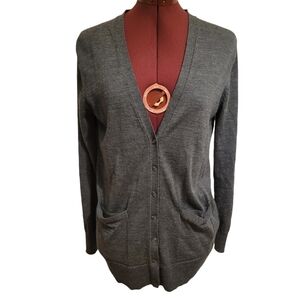 Banana Republic Washable Merino Wool Cozy Boyfriend Cardigan Sweater, Size S